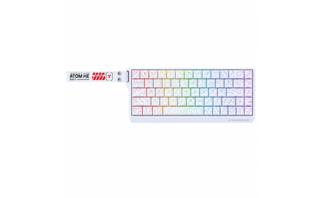 Fantech ATOM HE68 PRO MK922 TOPO Magnetic Wireless Keyboard White – Emerald Switch